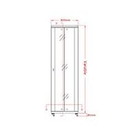  Legend 45u 19 INC Dikili Tip Rack Kabinet 800x1000x2180mm Siyah 