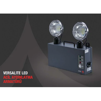 Versalite LED VSL226/3 Acil Aydýnlatma Armatürü Kesintide 180 Dak. Yanan 2x1000 Lümen