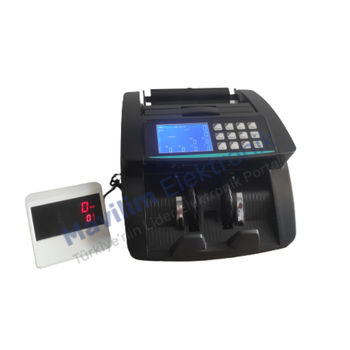 Bill Counter AL-5310 Black Sesli kaz zellikli Para Sayma Makinesi TL, Euro ve USD Adet Saym 