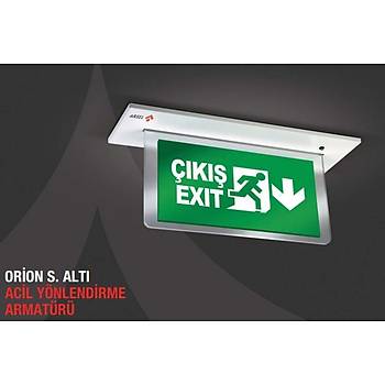 Arsel Orion AEB-24223-L Sva Alt Acil k Ynlendirme Armatr ebekeden ve Kesintide 180 Dak. Yanan 8xF LED