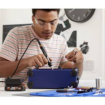 WORX WX744.9 MAKERX 20Volt Profesyonel Dijital Lehim Tabancas + 12 Aksesuar (Ak Dahil Deildir)