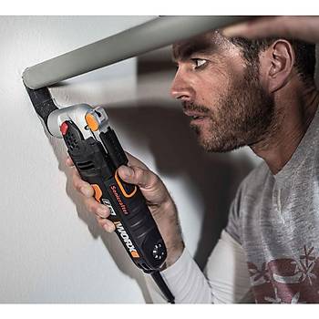 WORX WX681 450Watt Profesyonel ok Amal Devir Ayarl Kesme Raspalama ve Zmpara + 39 Adet Aksesuar