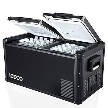 ICECO VL90PROD 12/24Volt 220Volt 90 Litre ift Blmeli Outdoor Kompresrl Oto Buzdolab/Dondurucu