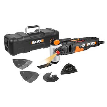 WORX WX681 450Watt Profesyonel ok Amal Devir Ayarl Kesme Raspalama ve Zmpara + 39 Adet Aksesuar
