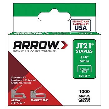 Arrow AR214 6mm 1000 Adet Profesyonel Zýmba Teli 