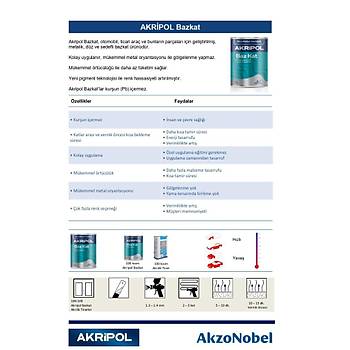 AkzoNobel Akripol FAT T-006 TO06 LACVERT Akrilik Sonkat Oto Boyas 1 Litre