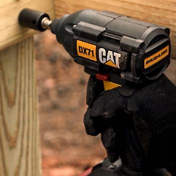 CAT DX71 18Volt 2.0Ah Li-ion ift Akl 215Nm Kmrsz Profesyonel arjl Darbeli Tornavida