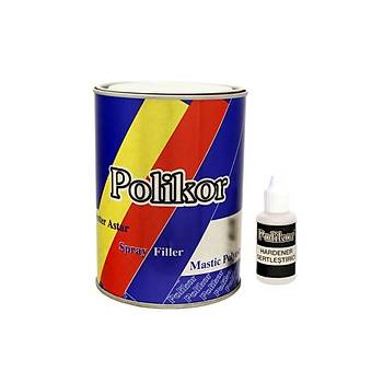 Polikor Polyester Astar Gri 1 Litre + 25 ml Sertleştirici