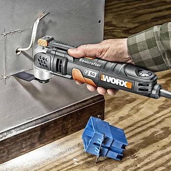 WORX WX681 450Watt Profesyonel ok Amal Devir Ayarl Kesme Raspalama ve Zmpara + 39 Adet Aksesuar