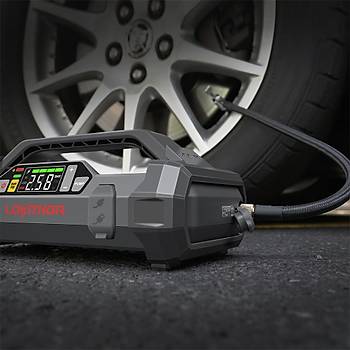 LOKITHOR JA301 12V 2000Amp Li-Polimer Akll Ak Takviye + Pompa + Powerbank + Led Lamba