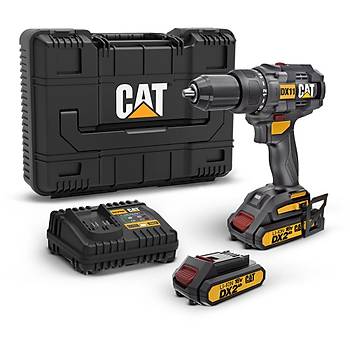 CAT DX11 18Volt/2.0Ah Li-ion ift Akl Kmrsz Profesyonel arjl Matkap