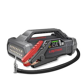 LOKITHOR JA301 12V 2000Amp Li-Polimer Akll Ak Takviye + Pompa + Powerbank + Led Lamba