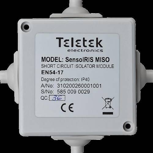  Teletek SensoIRIS MISO Adresli Sistemler için Ýzolatör Modülü 