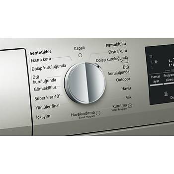 SIEMENS WT45W41STR 8 KG INOX KURUTMA MAKNES- MONTAJ ARTI LE