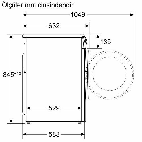 Siemens WG42A1Z0TR A Enerji Snf 9 Kg 1200 Devir amar Makinesi