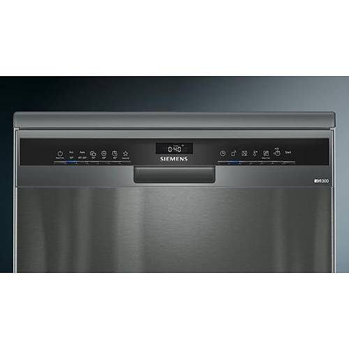 Siemens SN23IC62MT 5+1 Programl Black Inox Home Connect Bulak Makinesi