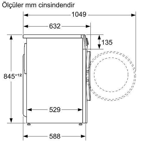 Siemens WG42A1XSTR 9 kg 1200 Devir amar Makinesi