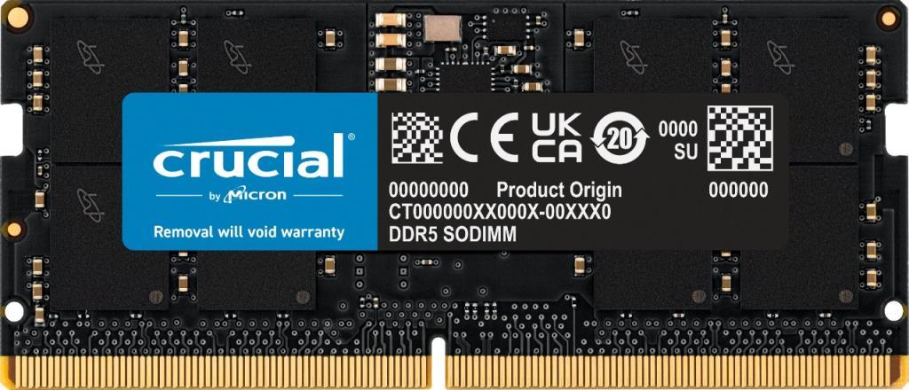 Crucial 16GB DDR5 5200 SODIMM CL42 (16Gbit) NOTEBOOK RAM BELLEK CT16G52C42S5