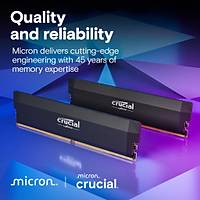 Crucial Pro 64GB Kit (2x32GB) DDR5-6400 UDIMM CL40 MASAÜSTÜ PC RAM