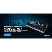 Crucial 64GB Kit (2x32GB) DDR5 5200 SODIMM CL42 (16Gbit) NOTEBOOK