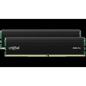 Crucial Pro 64GB Kit (2x32GB) DDR4 3200 UDIMM CL22 CP2K32G4DFRA32A MASA�ST� PC RAM BELLEK