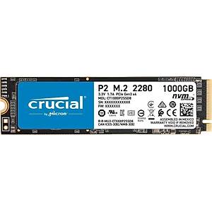 Crucial P2 1TB NVMe PCIe M2 SSD (2400-1800 MB/s) CT1000P2SSD8