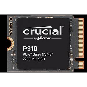 Crucial P310 1TB PCIe Gen4 NVMe M.2 SSD 2230 CT1000P310SSD2 (7100-6000 MBs)