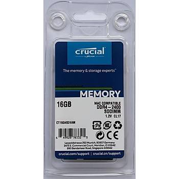 Crucial RAM BELLEK for MAC 16GB DDR4 2400MHz SODIMM CT16G4S24AM