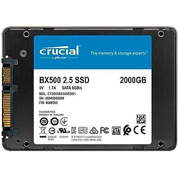 Crucial BX500 2000GB SSD 540-500 3D NAND SATA 2.5 CT2000BX500SSD1