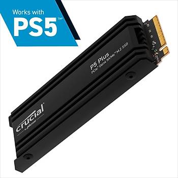 Crucial P5 Plus 1TB PCIe Gen4 NVMe M.2 SSD CT1000P5PSSD5 SO�UTUCULU heatsink