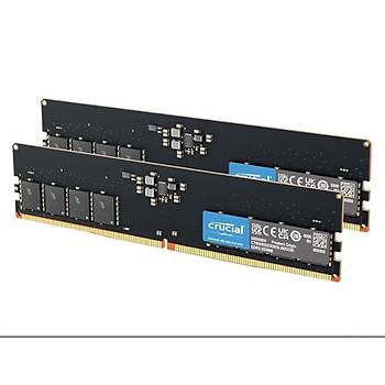 Crucial 64GB Kit (2x32GB) DDR5-5600 UDIMM CL46 MASAST PC RAM BELLEK CT2K32G56C46U5