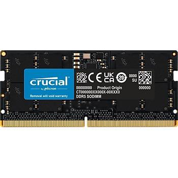 Crucial 16GB DDR5 4800 SODIMM CL40 (16Gbit) CT16G48C40S5 NOTEBOOK RAM BELLEK