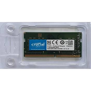 Crucial RAM BELLEK for MAC 8GB DDR4 2666MHz SODIMM CT8G4S266M