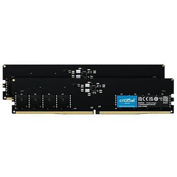 Crucial 64GB Kit (2x32GB) DDR5-5600 UDIMM CL46 MASAST PC RAM BELLEK CT2K32G56C46U5