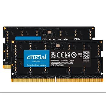 Crucial 128GB Kit (2x64GB) DDR5-5600 SODIMM CL46 NOTEBOOK RAM BELLEK CT2K64G56C46S5