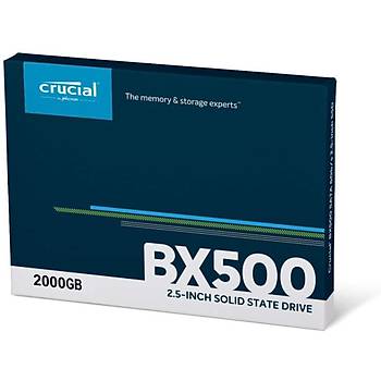 Crucial BX500 2000GB SSD 540-500 3D NAND SATA 2.5 CT2000BX500SSD1