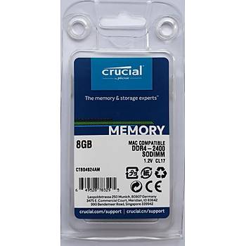 Crucial RAM BELLEK for MAC 8GB DDR4 2400MHz SODIMM CT8G4S24AM