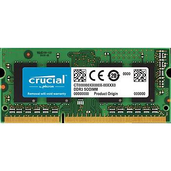 Crucial NTB CT102464BF160B 8 GB DDR3 1600MHz SODIMM CL11 NOTEBOOK RAM BELLEK