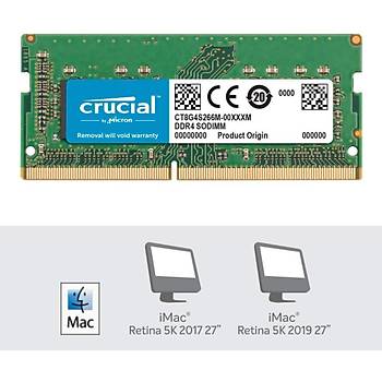 Crucial RAM BELLEK for MAC 8GB DDR4 2666MHz SODIMM CT8G4S266M