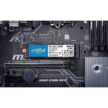 Crucial P2 500GB NVMe PCIe M2 SSD (2300-940 MB/s) CT500P2SSD8