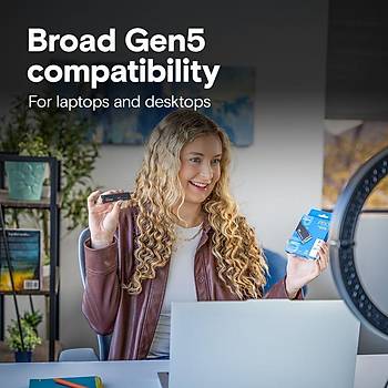 Crucial P510 2TB PCIe Gen5 NVMe 2280 M.2 SSD CT2000P510SSD8 (10000-8700 MBs)