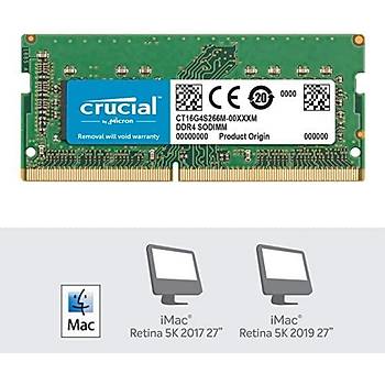 Crucial RAM BELLEK for MAC 16GB DDR4 2666 MHz SODIMM CT16G4S266M