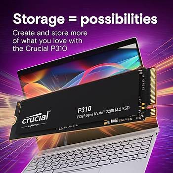 Crucial P310 500GB PCIe Gen4 NVMe M.2 SSD CT500P310SSD8 (6600-3500 MBs)