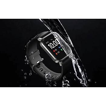 Haylou LS02 Akıllı Saat Siyah IP68 Suya Dayanıklı iOS Android Uyumlu Nabız Takip