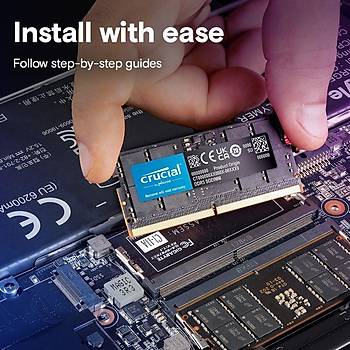 Crucial 64GB DDR5-5600 SODIMM CL46 NOTEBOOK RAM BELLEK CT64G56C46S5