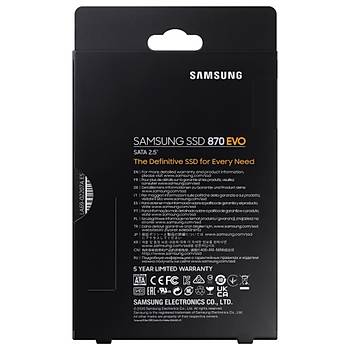 SAMSUNG 870 EVO 500GB SSD SATA3 2,5 (560/530MB/S) MZ-77E500BW