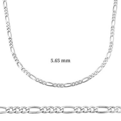 5.65 mm Gm Figaro Zincir - 160 mikron