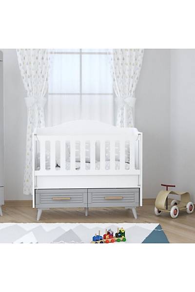 TRUVA GR  2 ekmeceli Sallanr Bebek Karyolas 60x120
