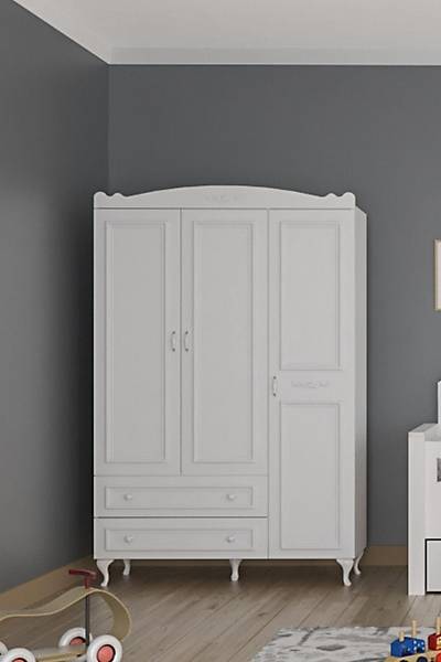 Milas 3 Kapl 2 ekmeceli Dolap, 135x50cm