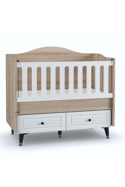 TOSCANA 2 ekmeceli Sallanr Bebek Karyolas 60x120